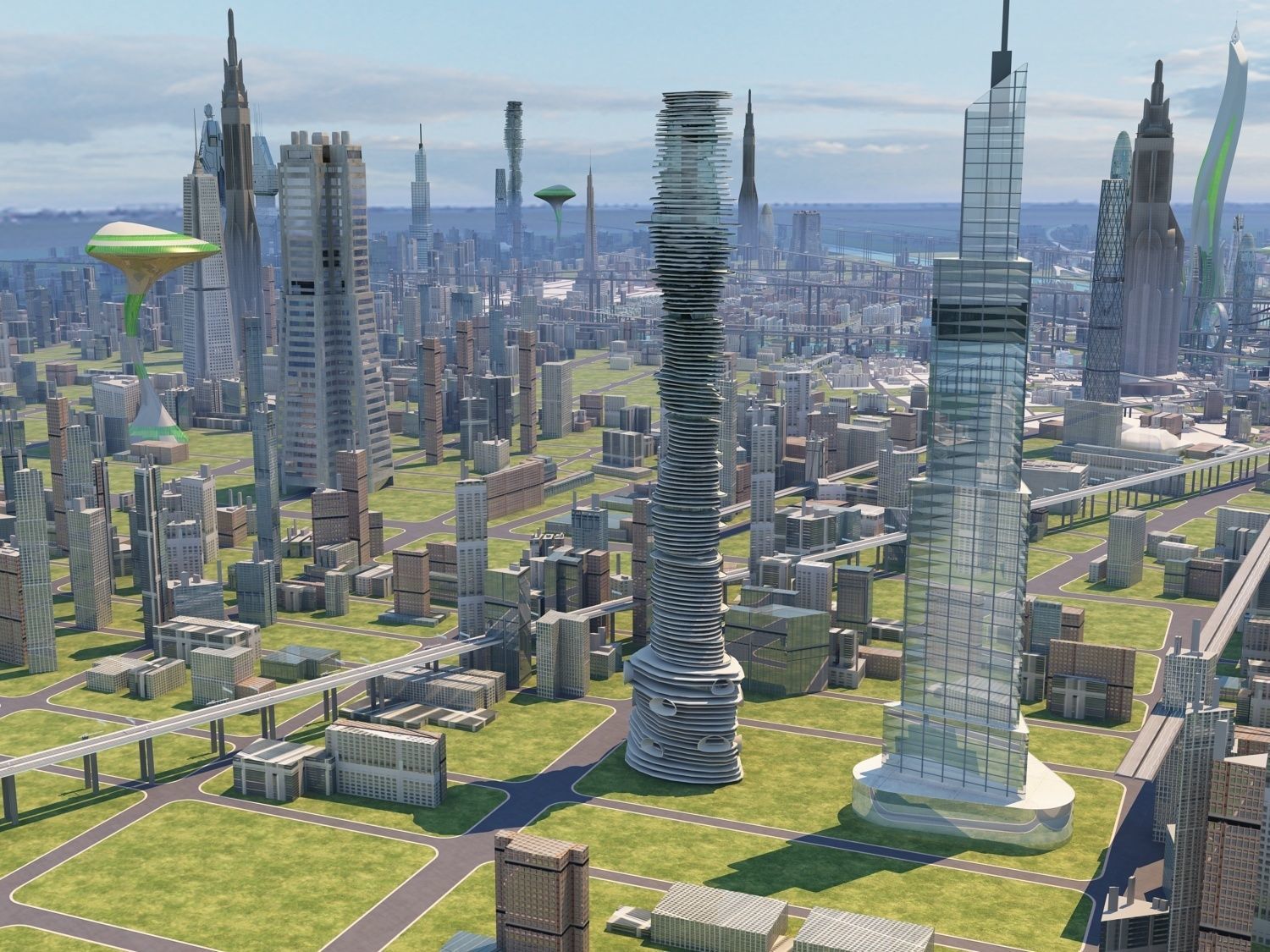 Future city  3D model_9
