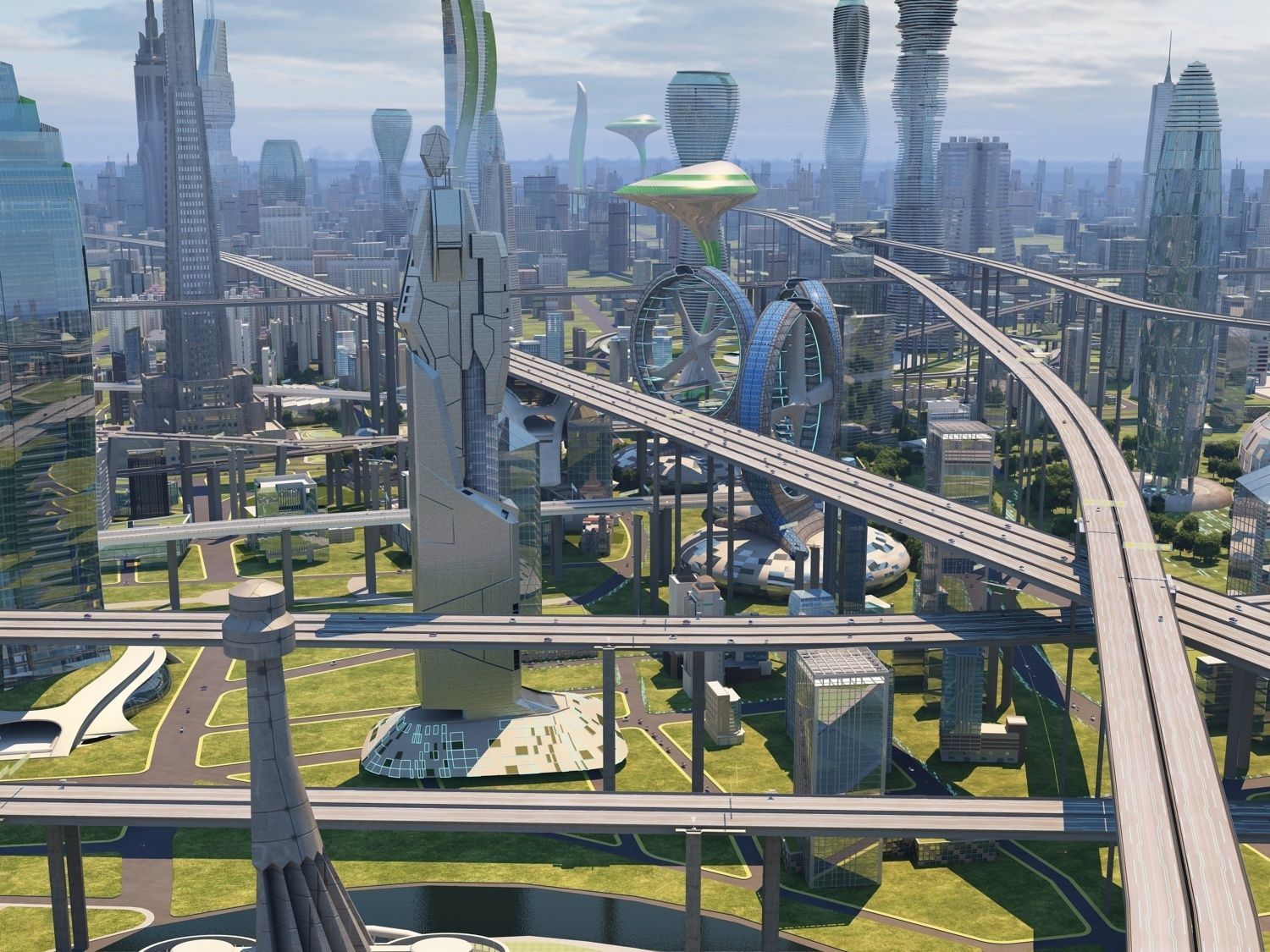 Future city  3D model_13