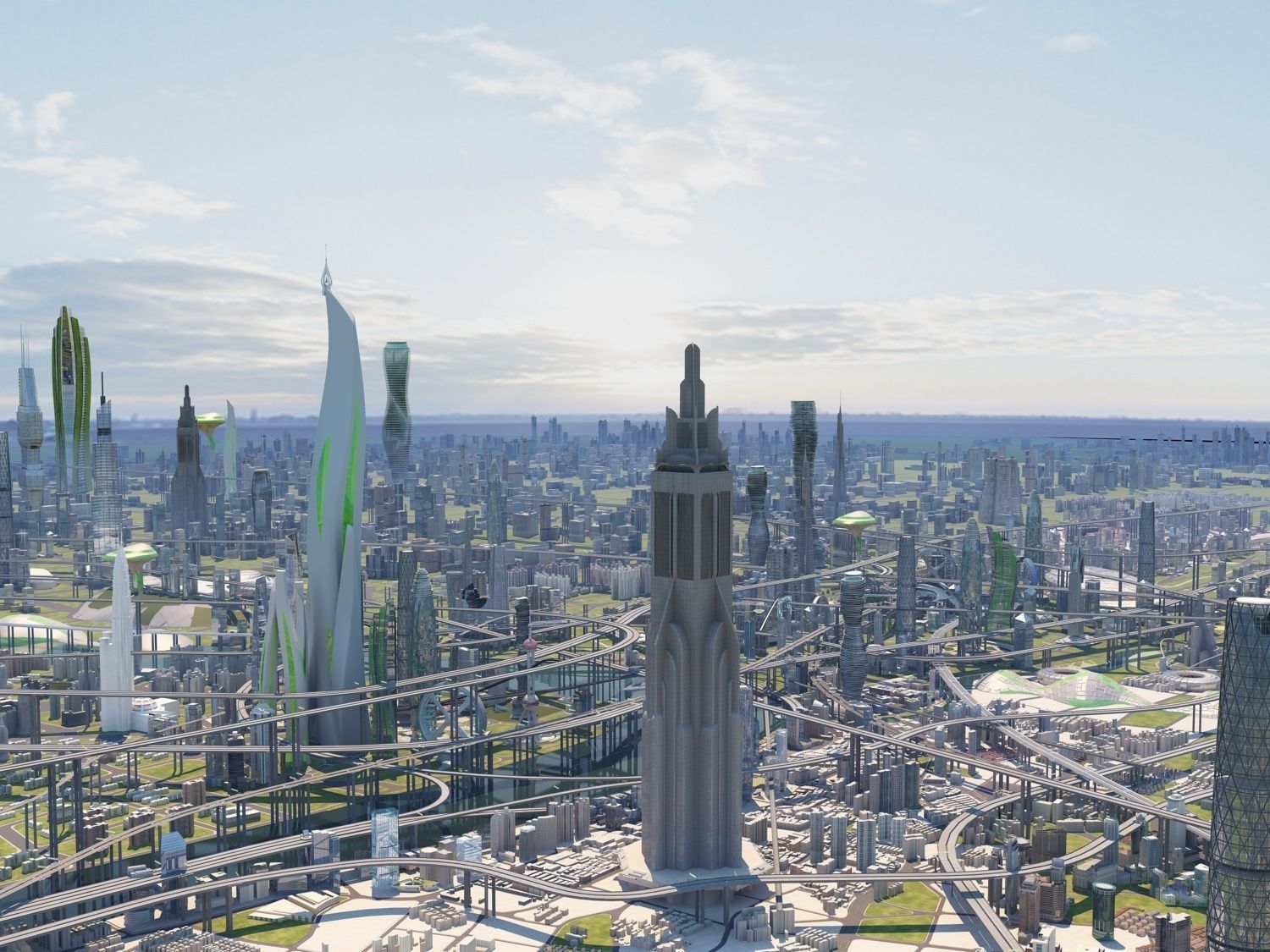 Future city  3D model_2