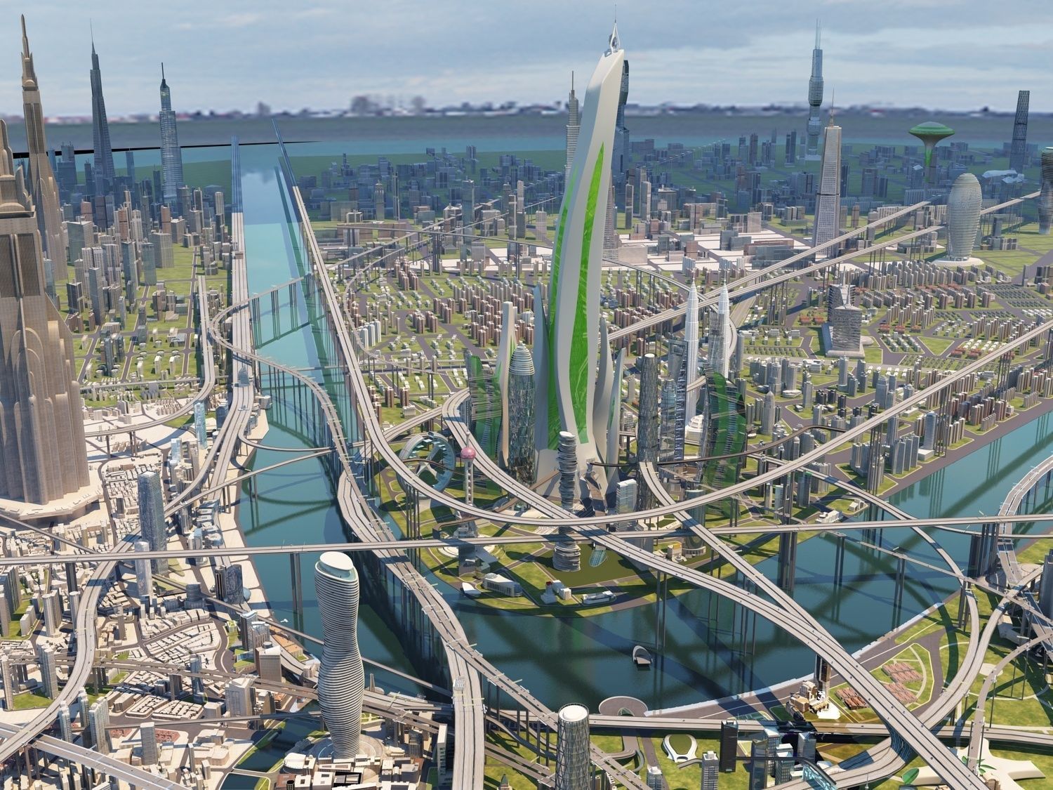 Future city  3D model_7