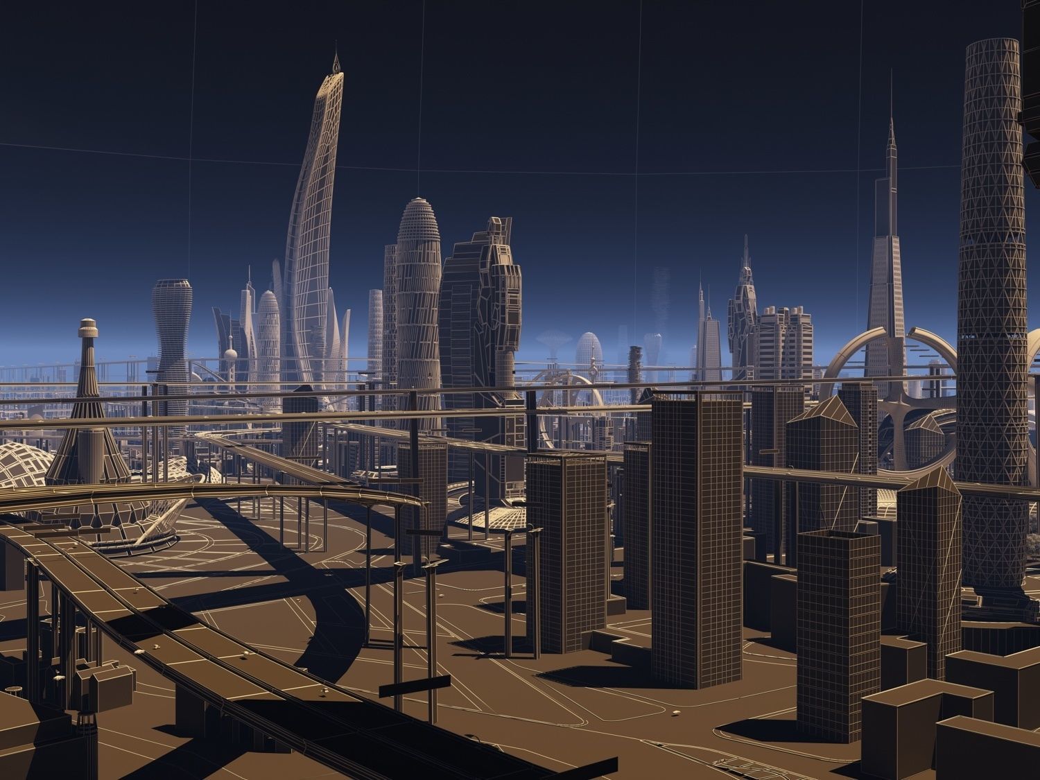 Future city  3D model_16