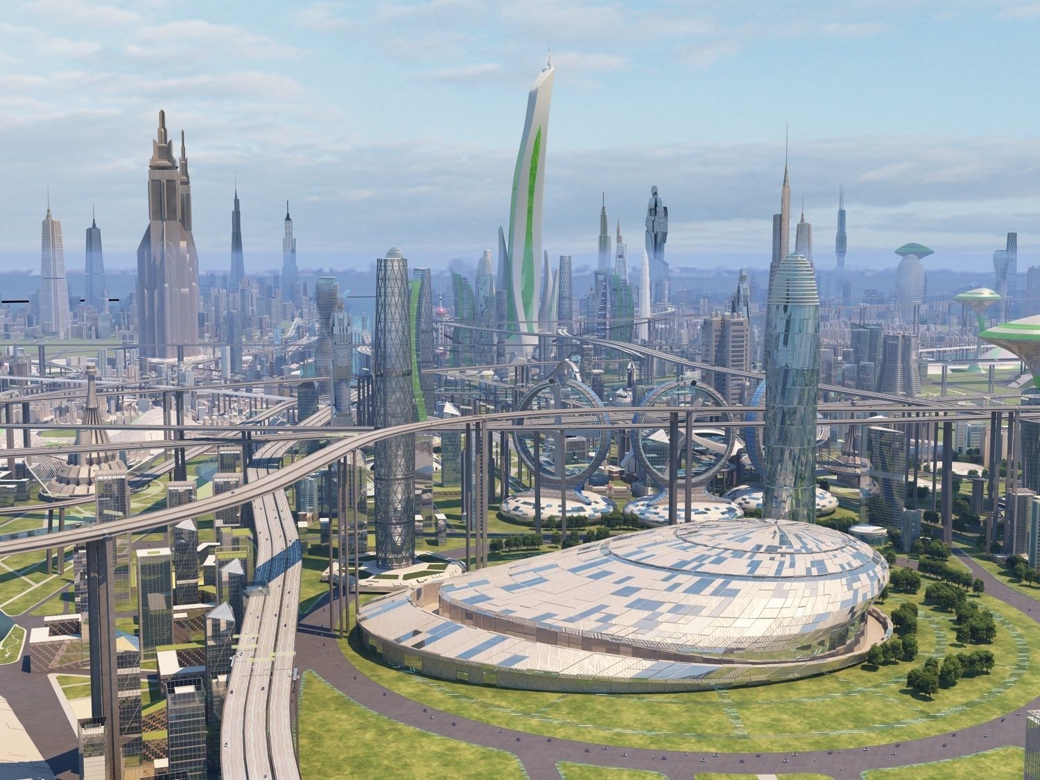Future city  3D model_11