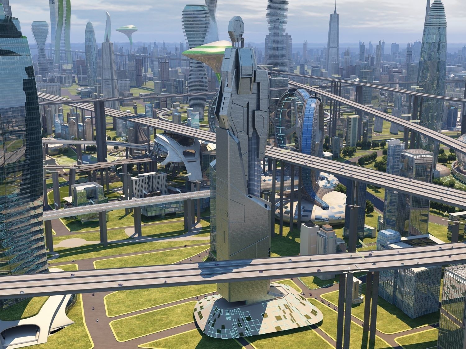 Future city  3D model_14