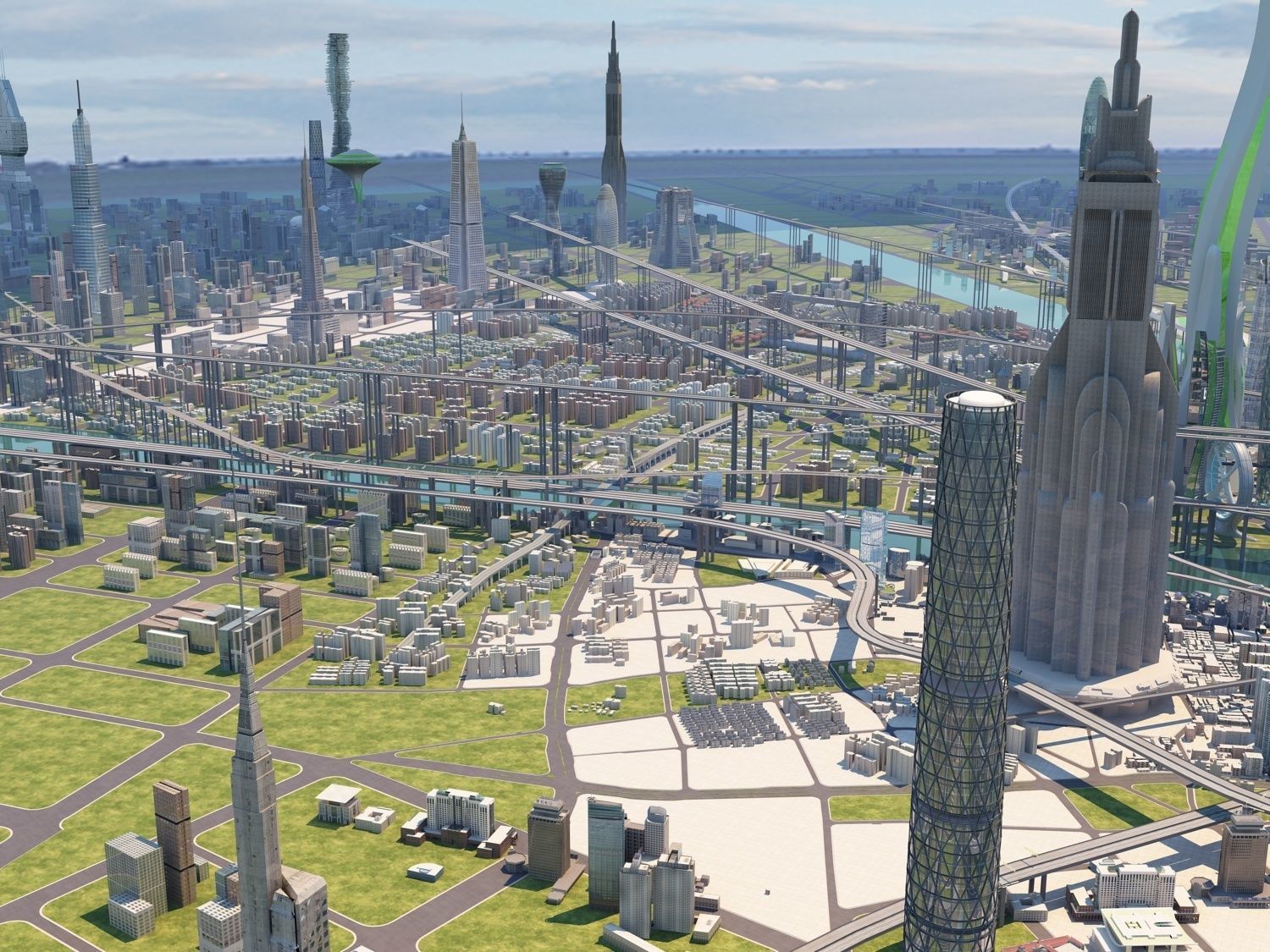 Future city  3D model_8