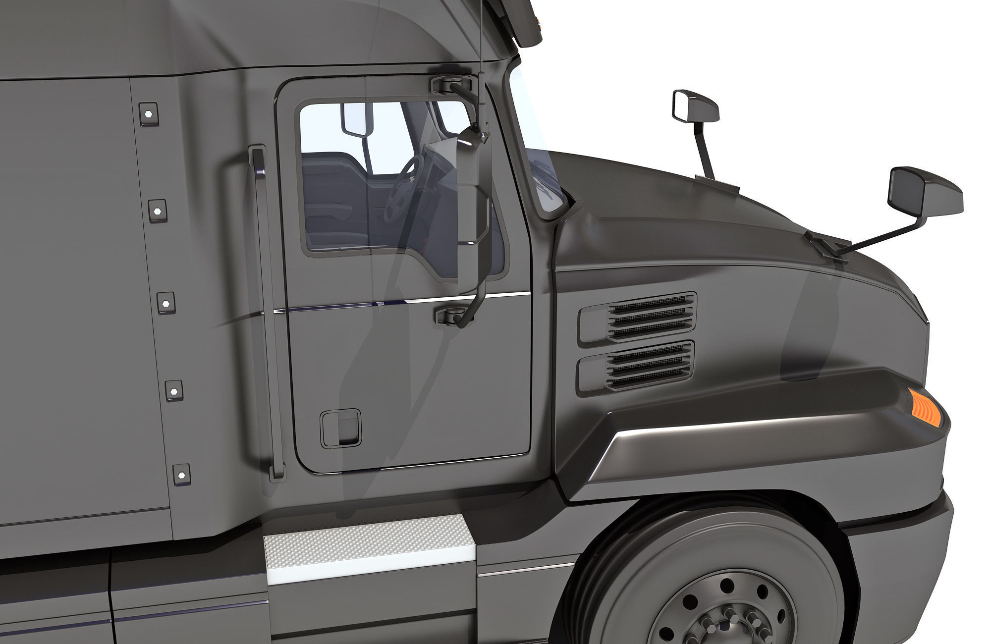 Sleeper Cab Tractor Truck 3D model_14