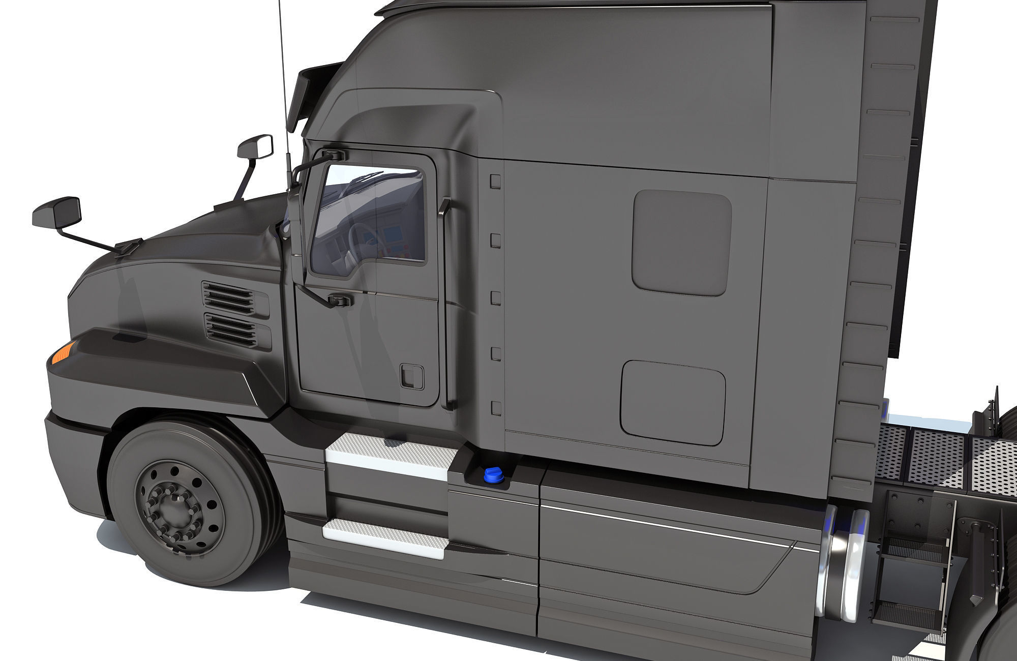 Sleeper Cab Tractor Truck 3D model_15