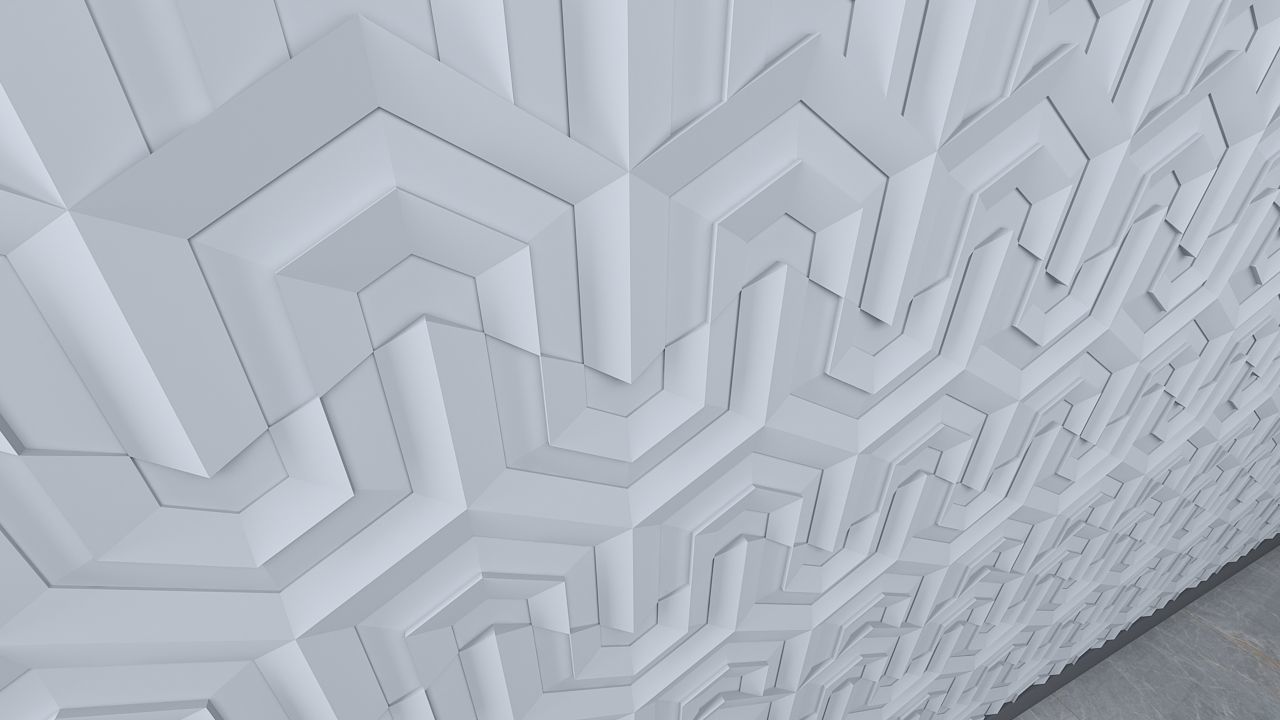 3d wall panel Free low-poly 3D model_2