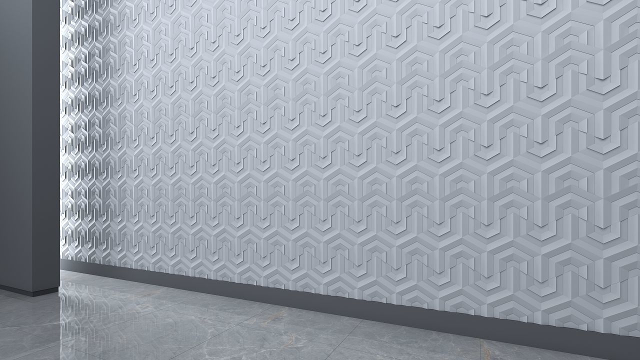 3d wall panel Free low-poly 3D model_1