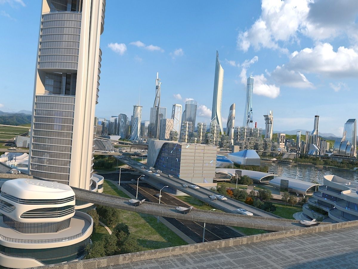Future city  3D model_8
