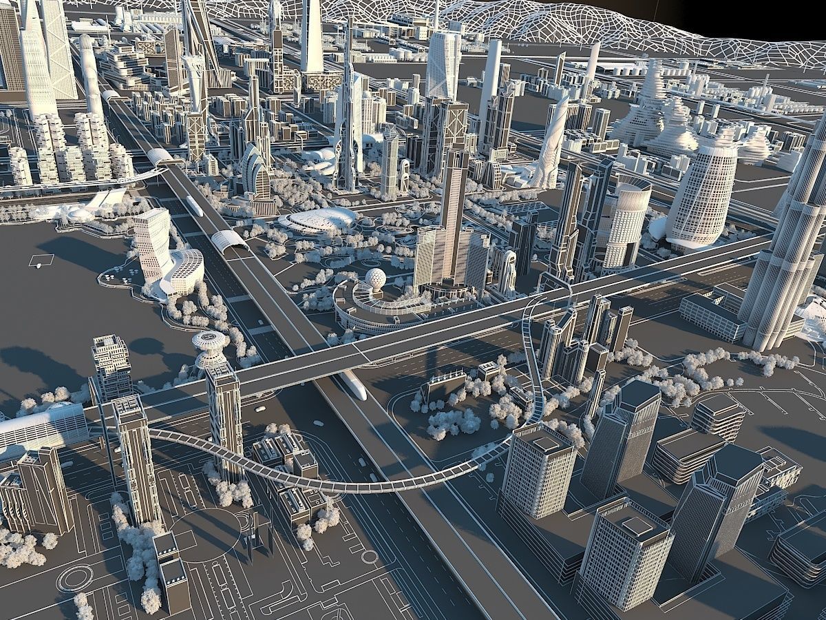 Future city  3D model_15