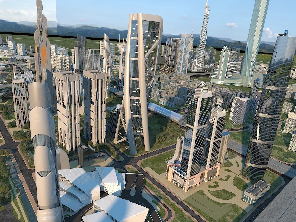 Future city  3D model_5
