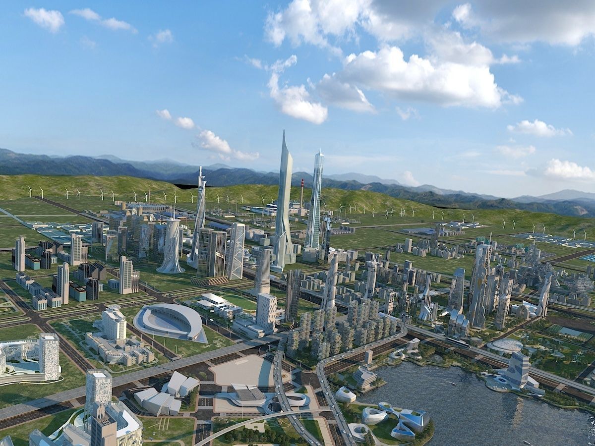 Future city  3D model_3
