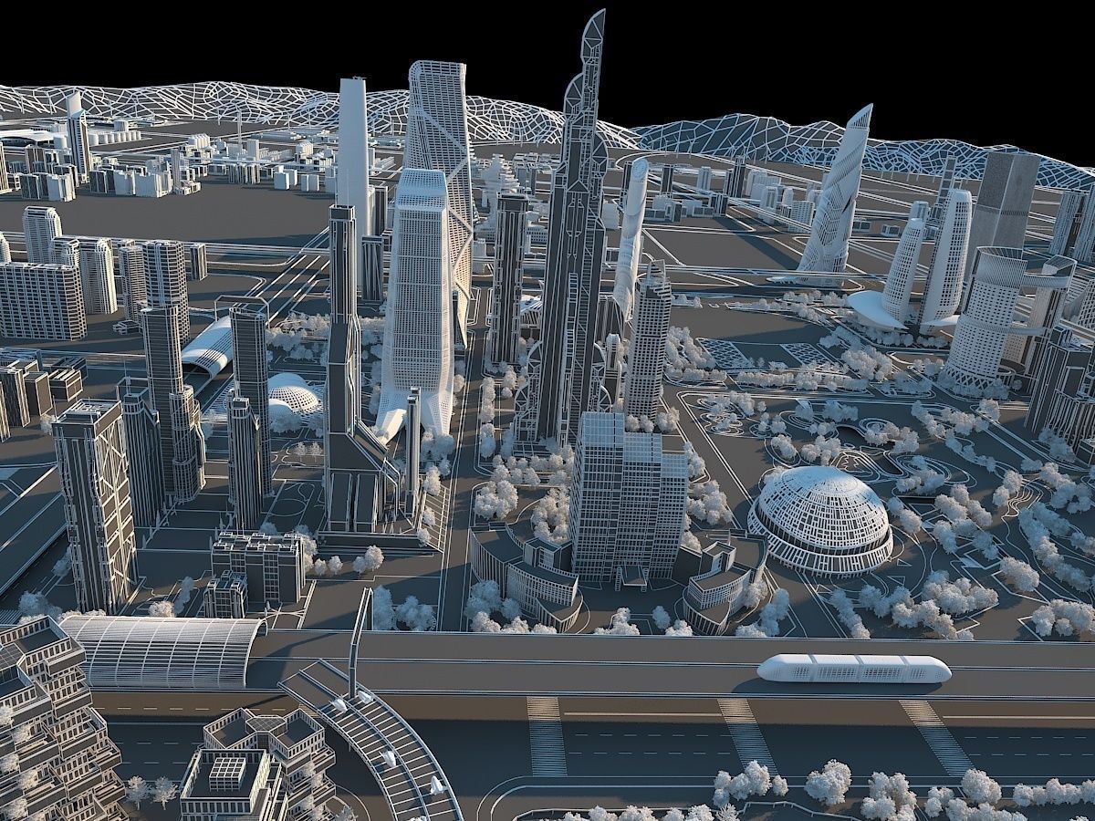 Future city  3D model_16