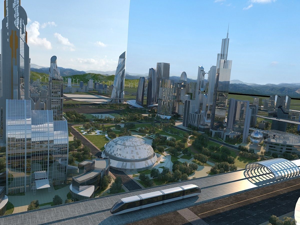 Future city  3D model_9