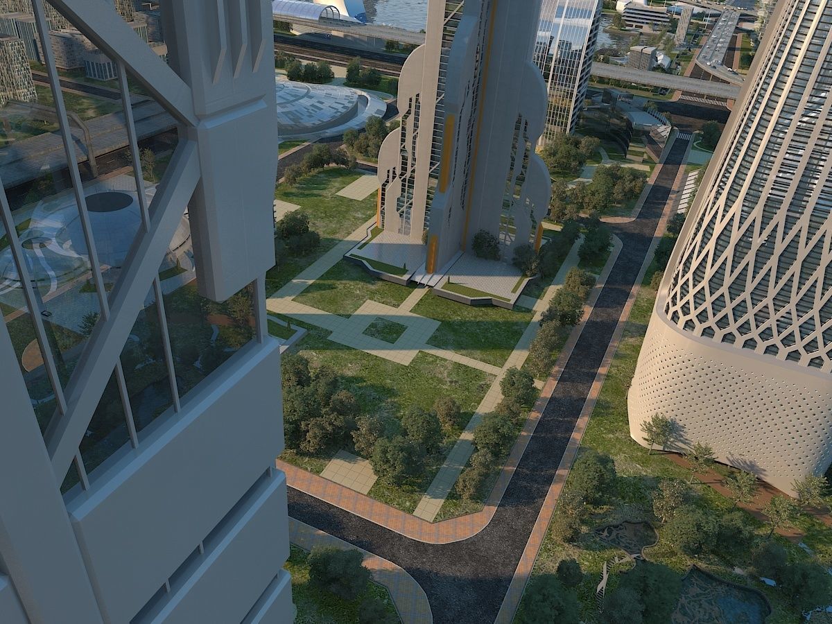 Future city  3D model_11