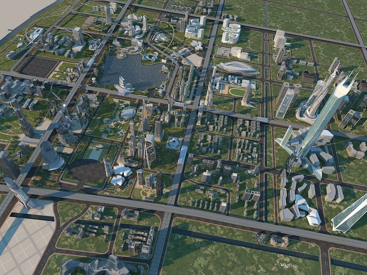 Future city  3D model_4