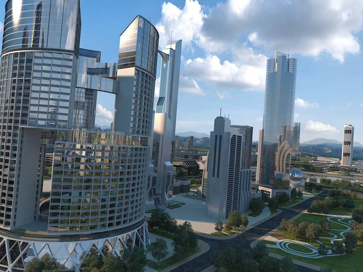 Future city  3D model_10