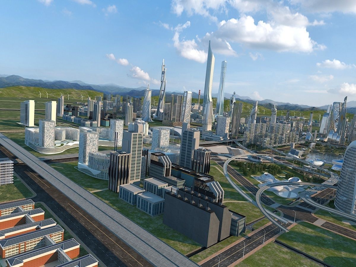 Future city  3D model_2