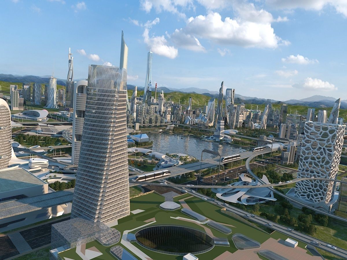 Future city  3D model_1