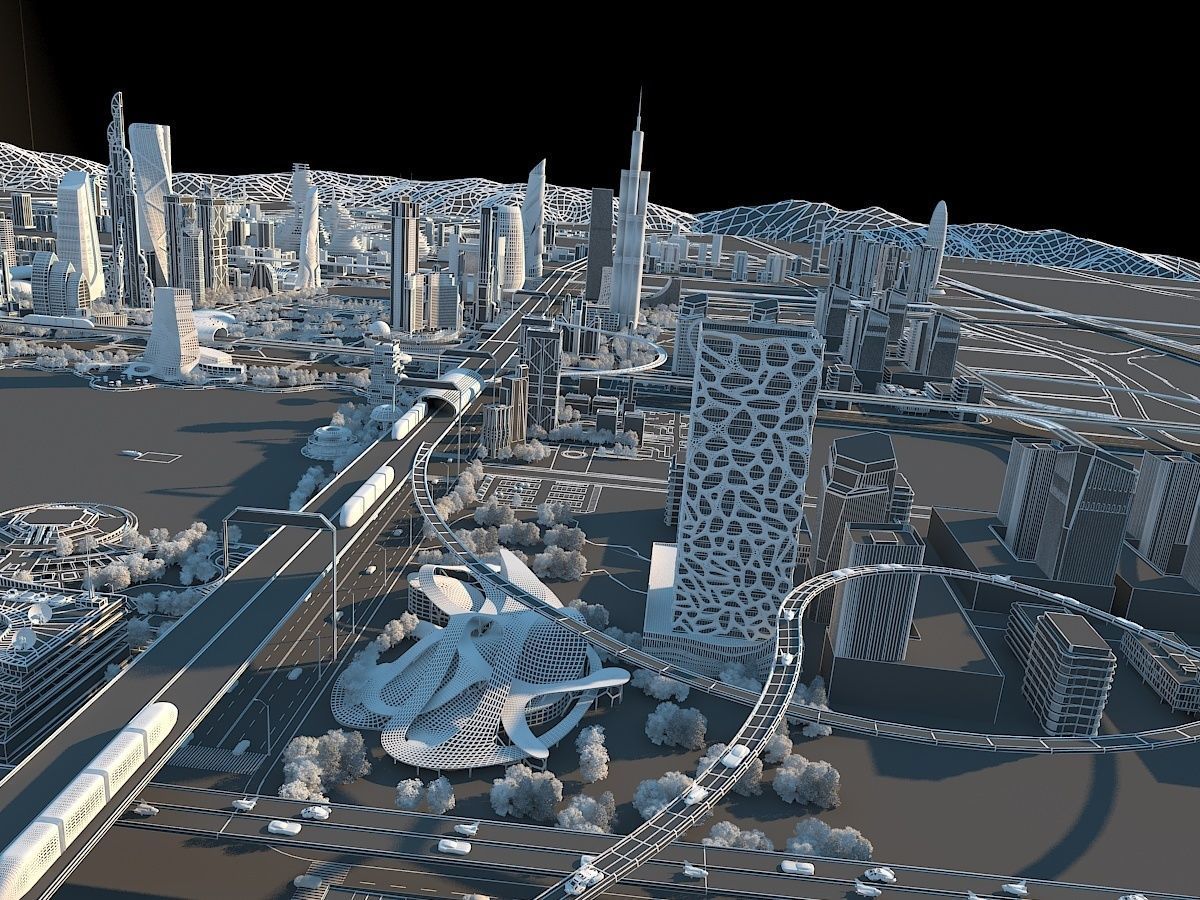 Future city  3D model_18