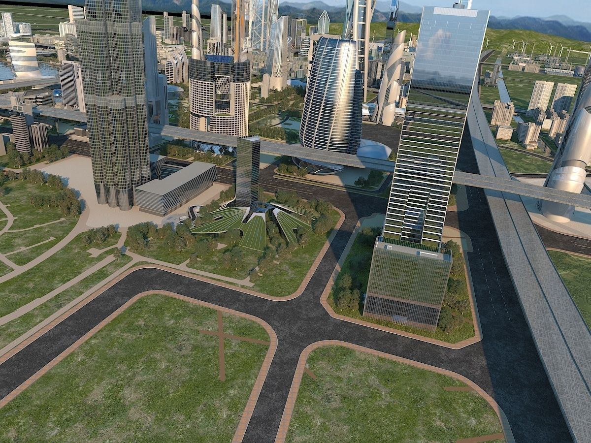 Future city  3D model_14
