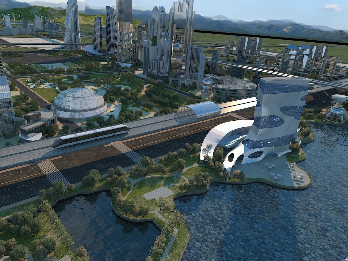 Future city  3D model_13