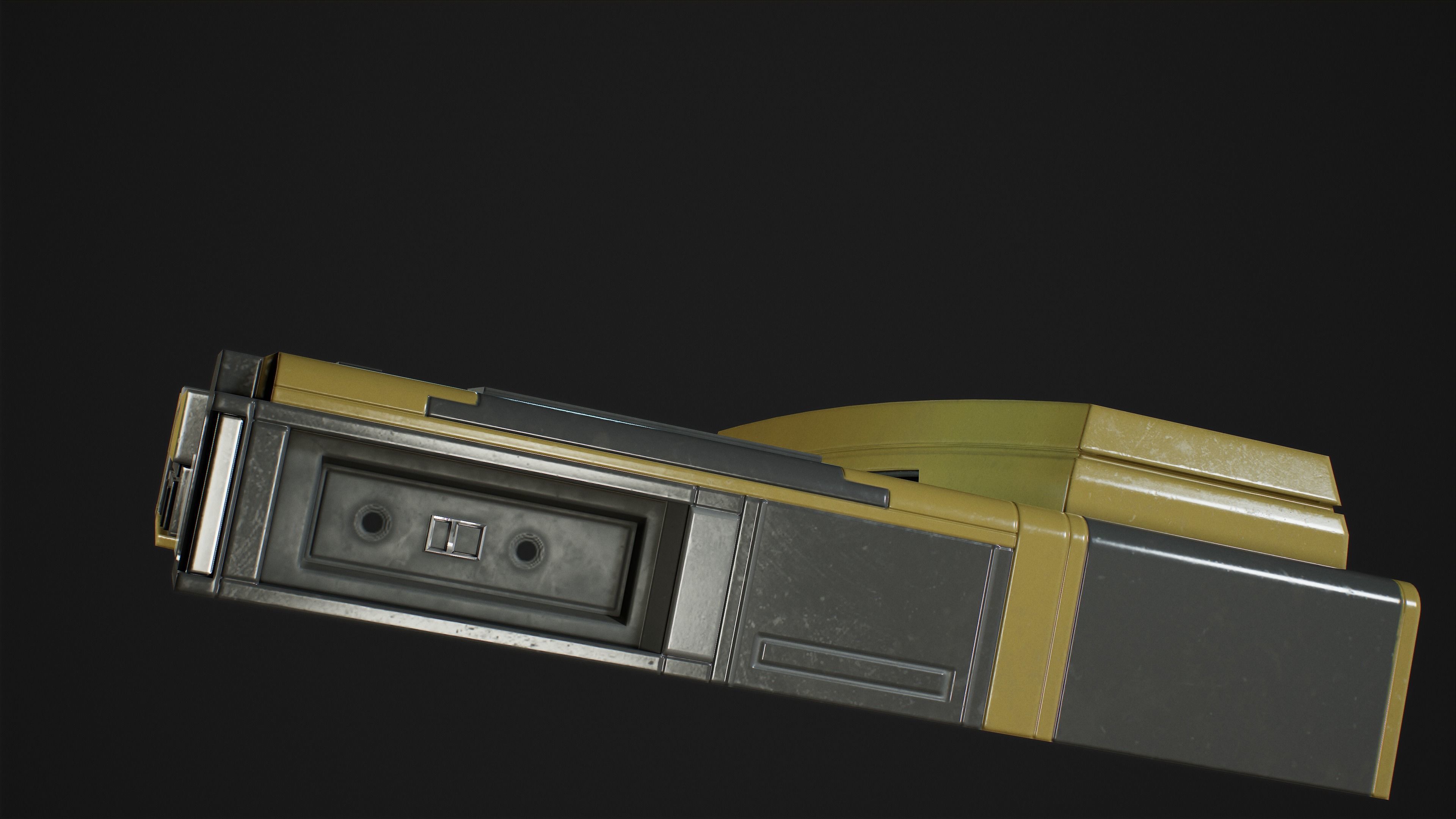 Cyberpunk Telephone Low-poly 3D model Low-poly 3D model_6