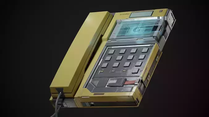 Cyberpunk Telephone Low-poly 3D model Low-poly 3D model Cyberpunk Telephone Low-poly 3D model Low-poly 3D model