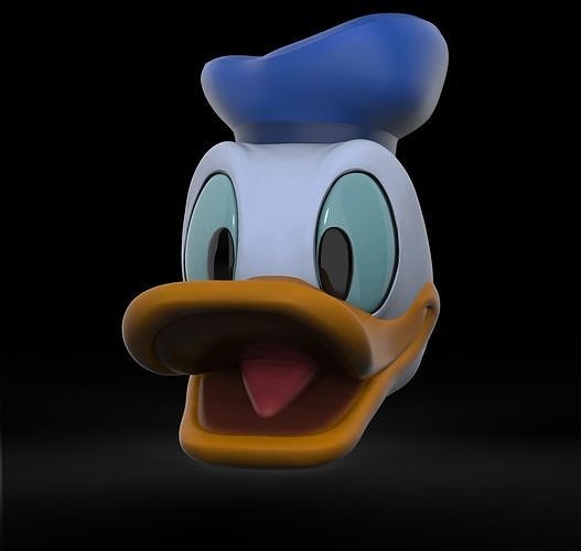 Donald the Duck - Head 3D print model
