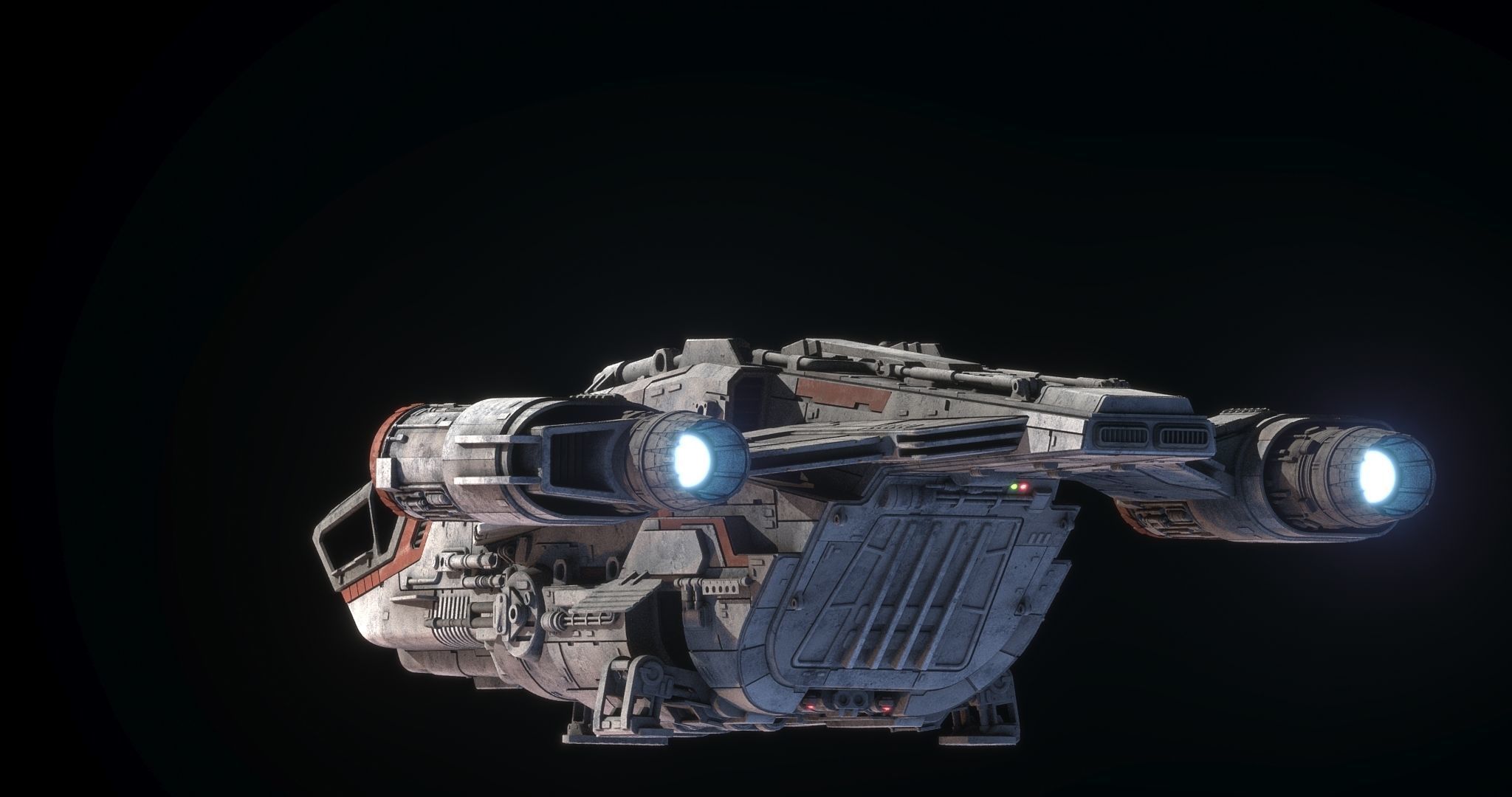 Bounty Hunter Ship - Star Wars 3D model_7