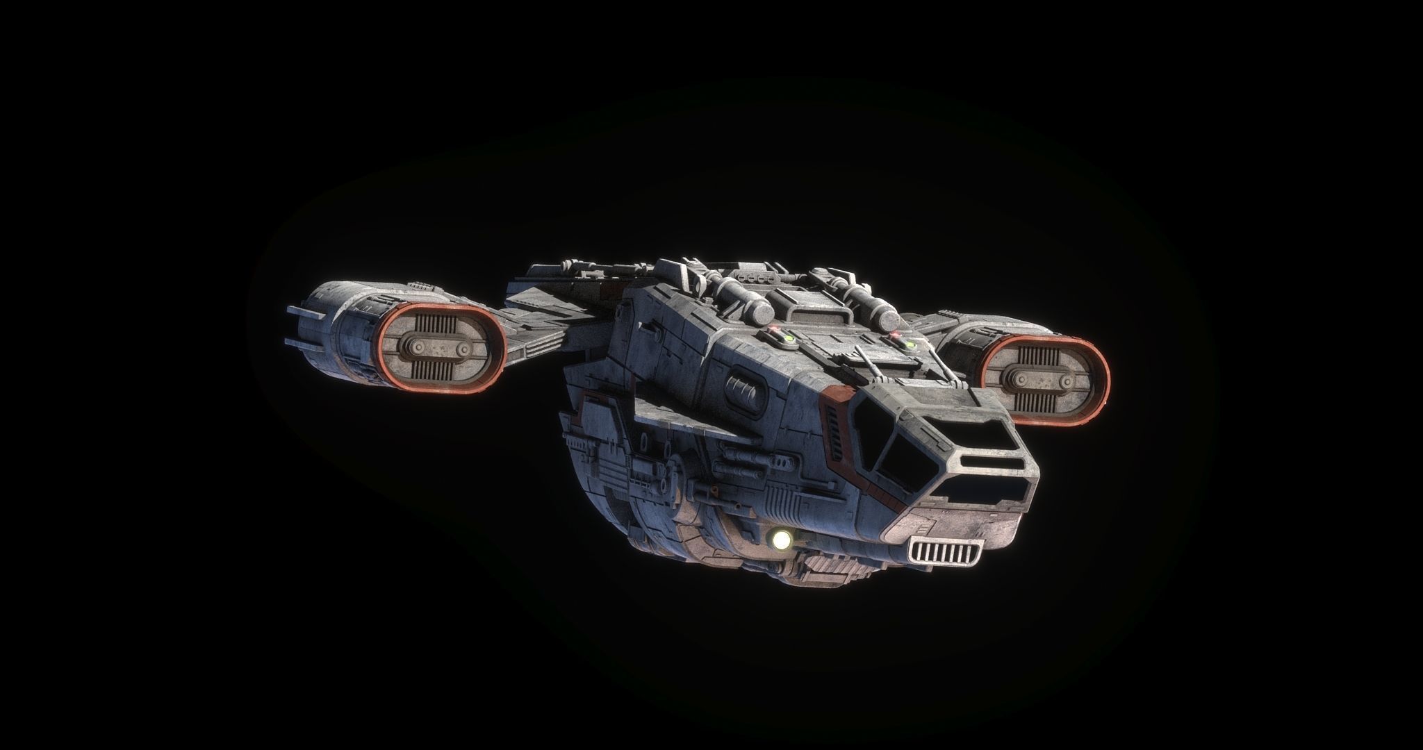 Bounty Hunter Ship - Star Wars 3D model_1