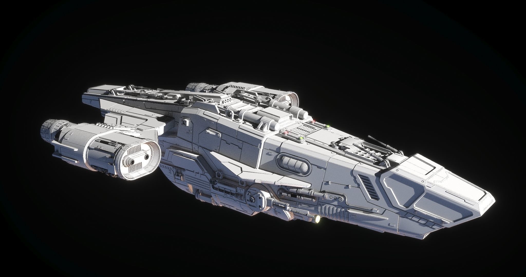 Bounty Hunter Ship - Star Wars 3D model_8