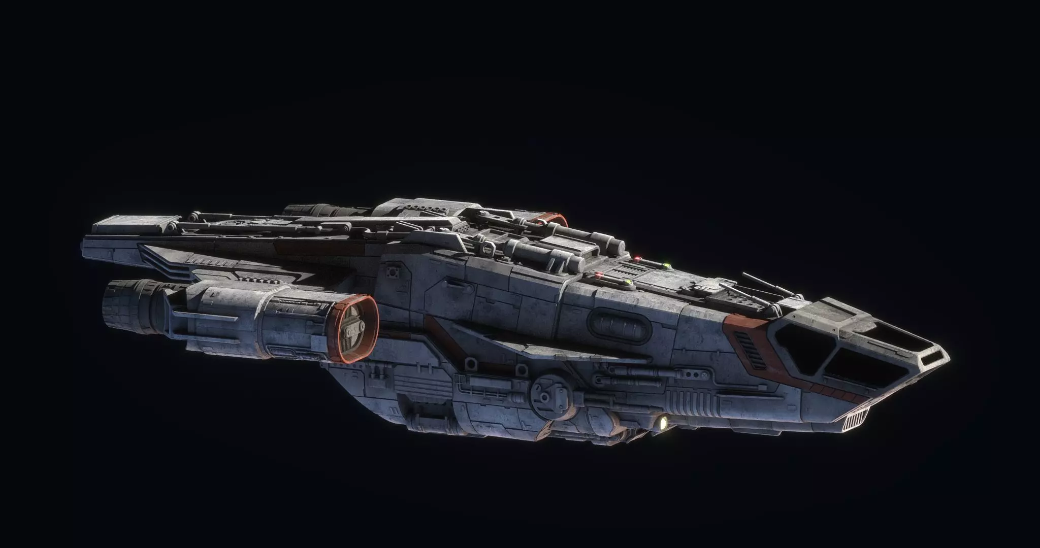 Bounty Hunter Ship - Star Wars 3D model_0
