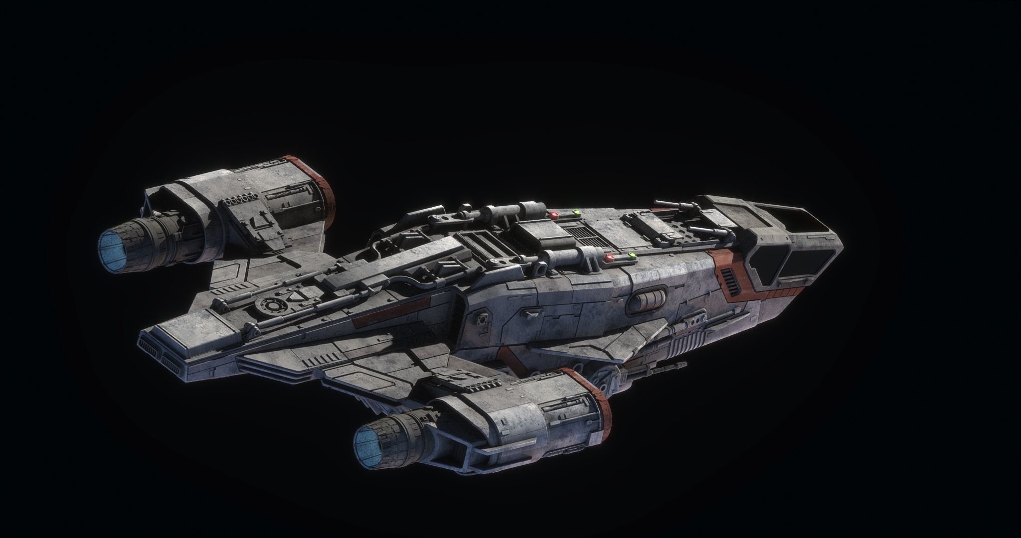 Bounty Hunter Ship - Star Wars 3D model_4