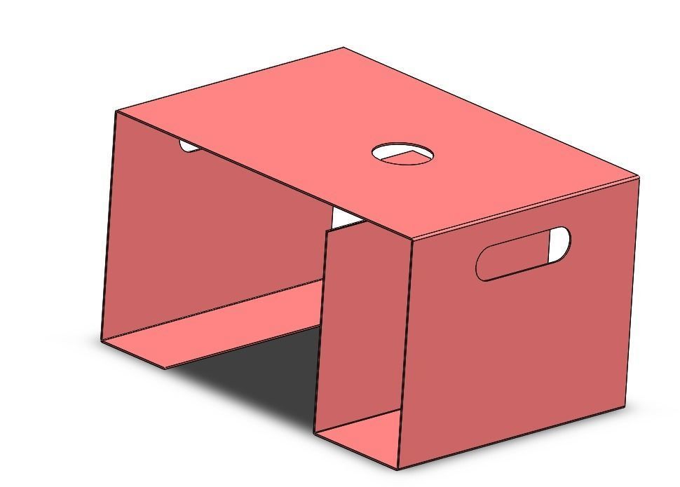 Coffee table sheet metal 3D print model_1