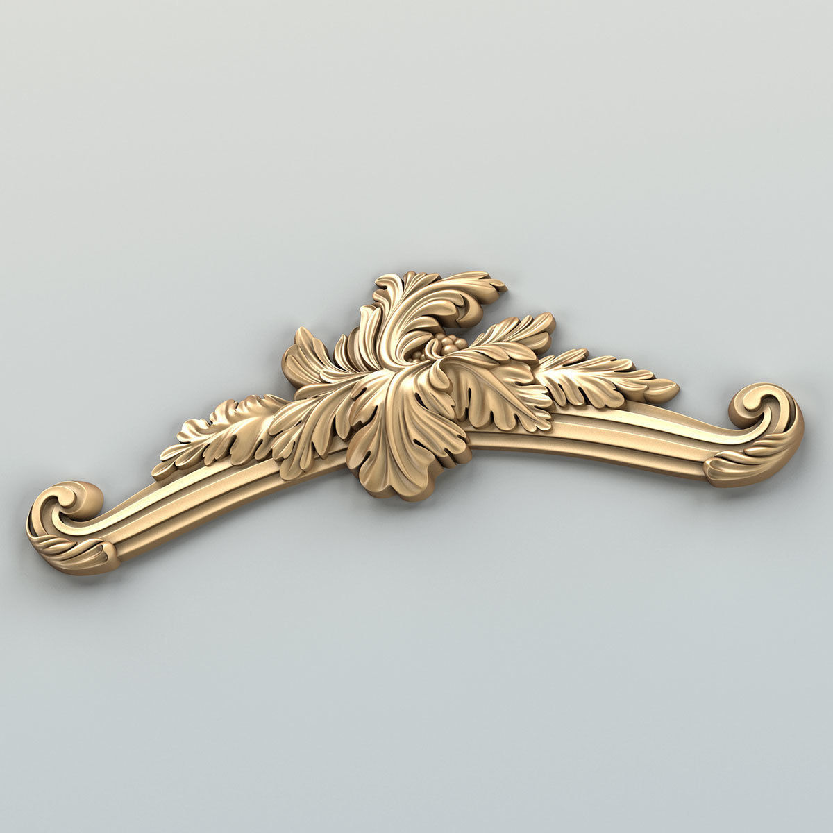 Carved decor central 037 3D model_4