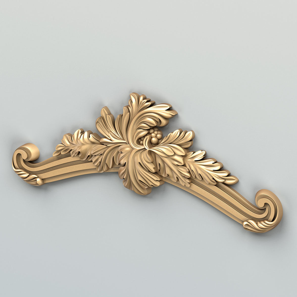 Carved decor central 037 3D model_2