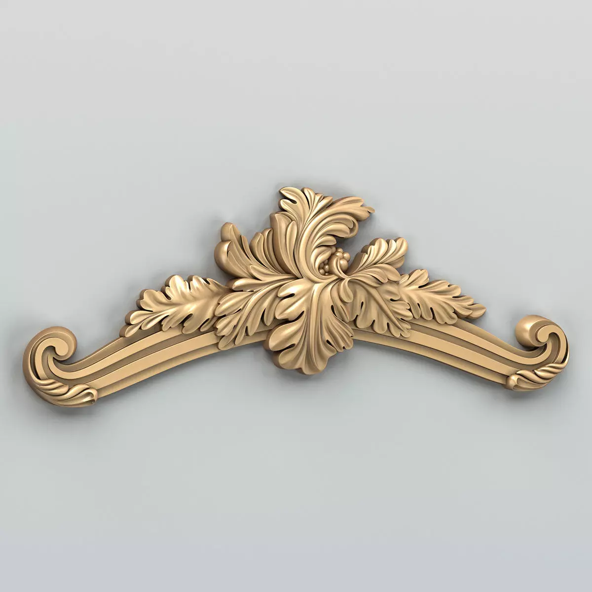 Carved decor central 037 3D model_0