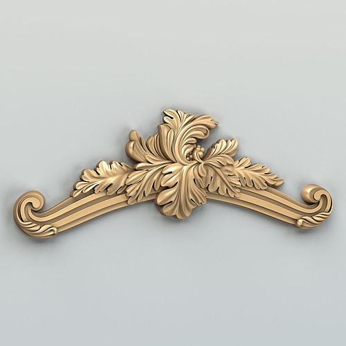 Carved decor central 037 3D model