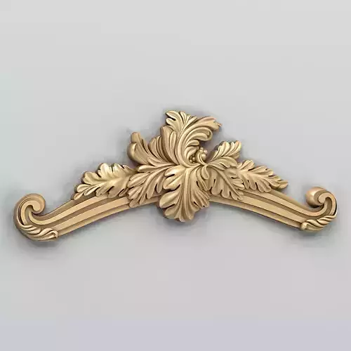 Carved decor central 037 3D model