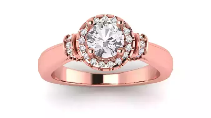 Solitaire Wedding Engagement Women Ring Diamond Ring