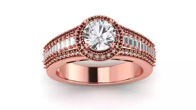 Solitaire Wedding Engagement Women Ring Claddagh Rings 