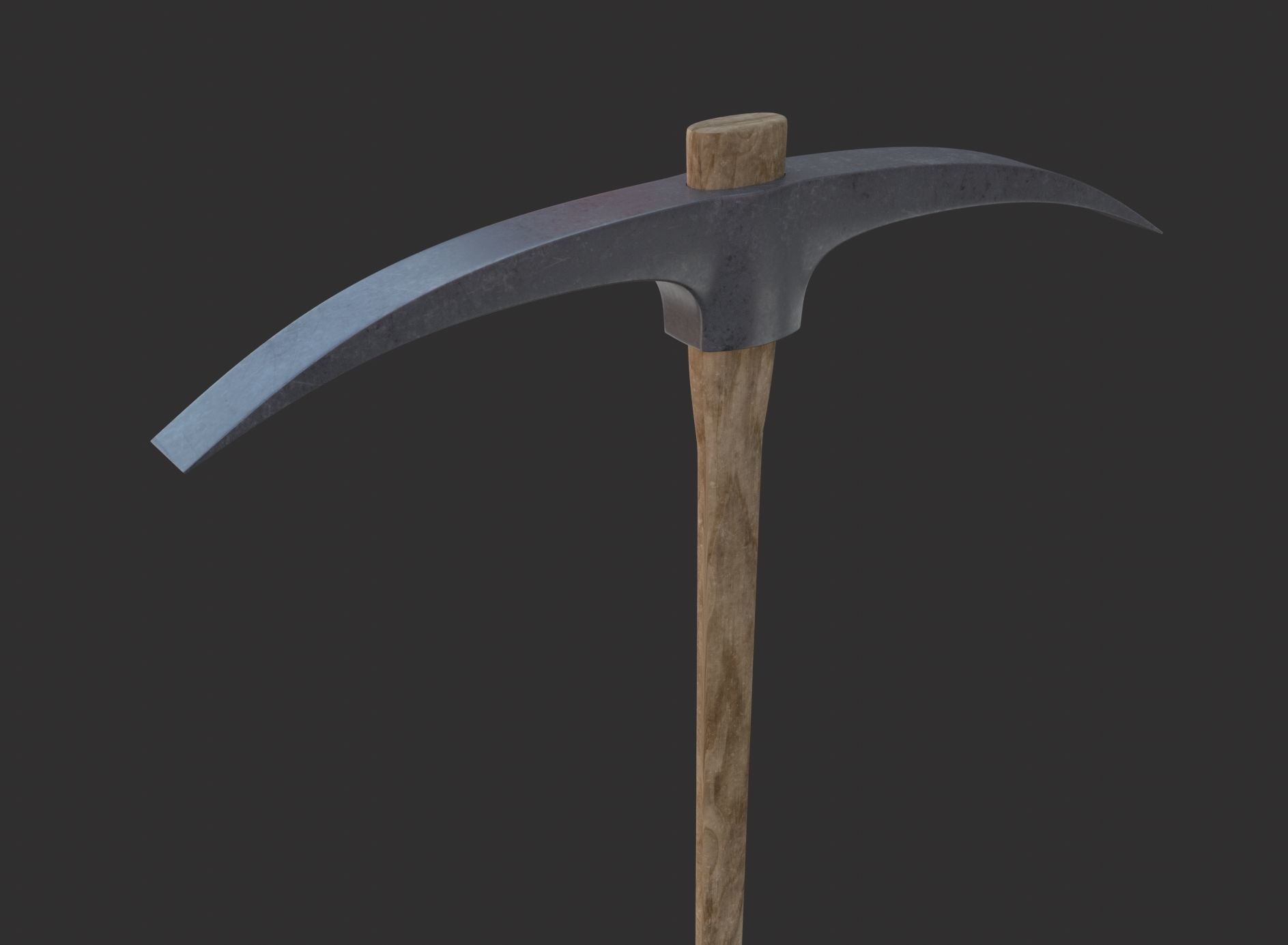 Pick 3D Model axe Low-poly 3D model_2