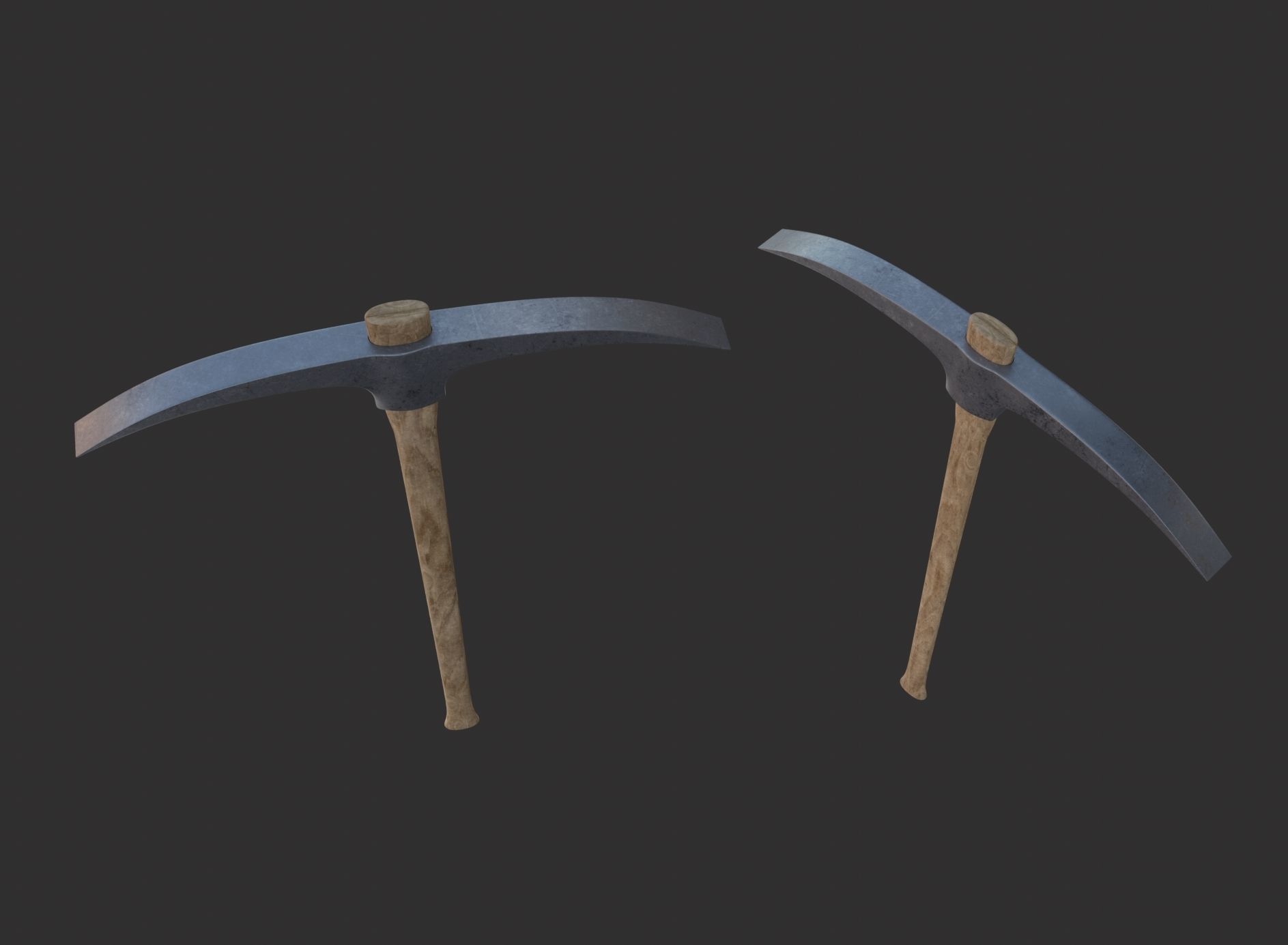Pick 3D Model axe Low-poly 3D model_4
