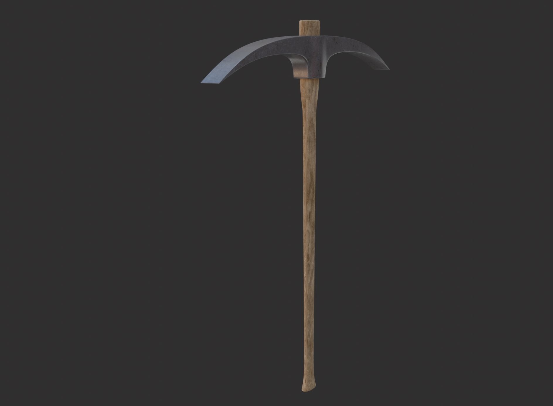 Pick 3D Model axe Low-poly 3D model_3