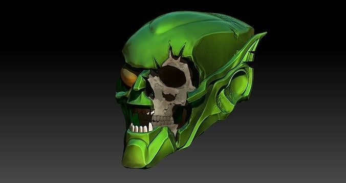 Green Goblin Skull 3D print model
