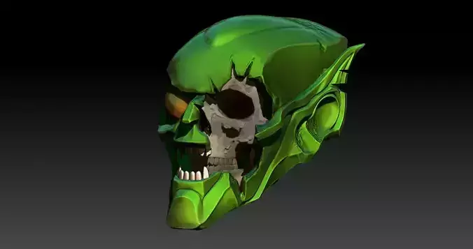Green Goblin Skull