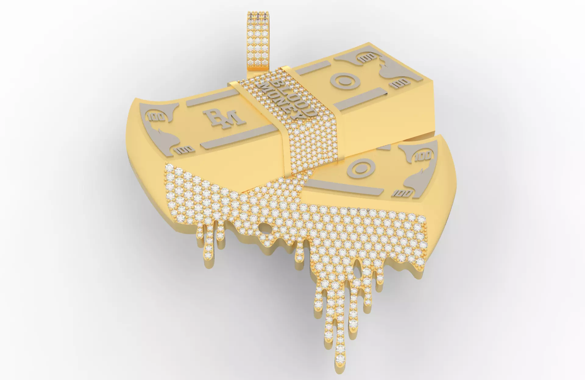 Money Pendant Blood 3D print model