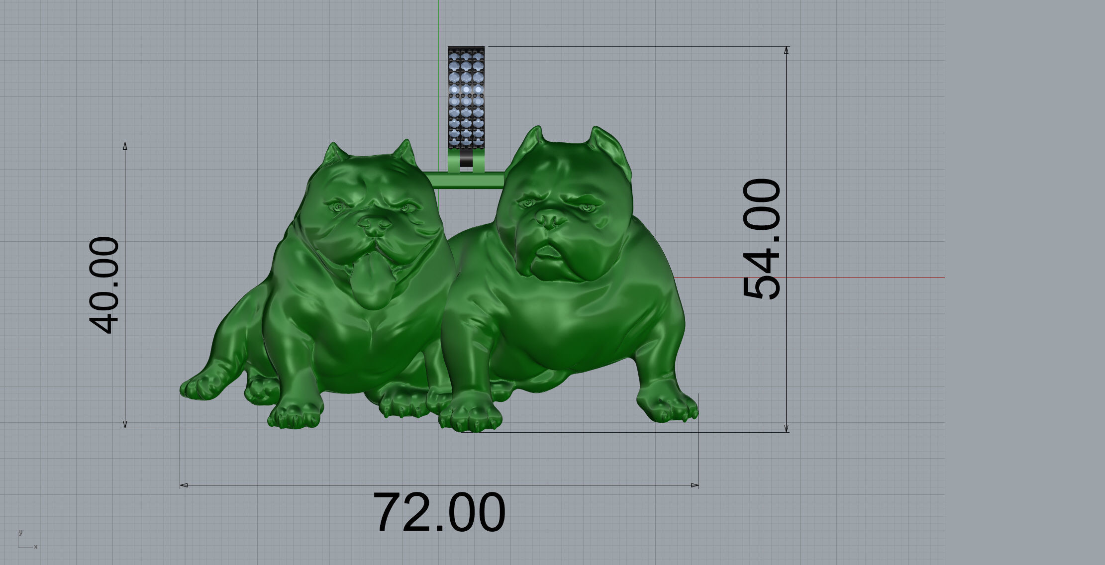 Bully Pendant 3D print model_9