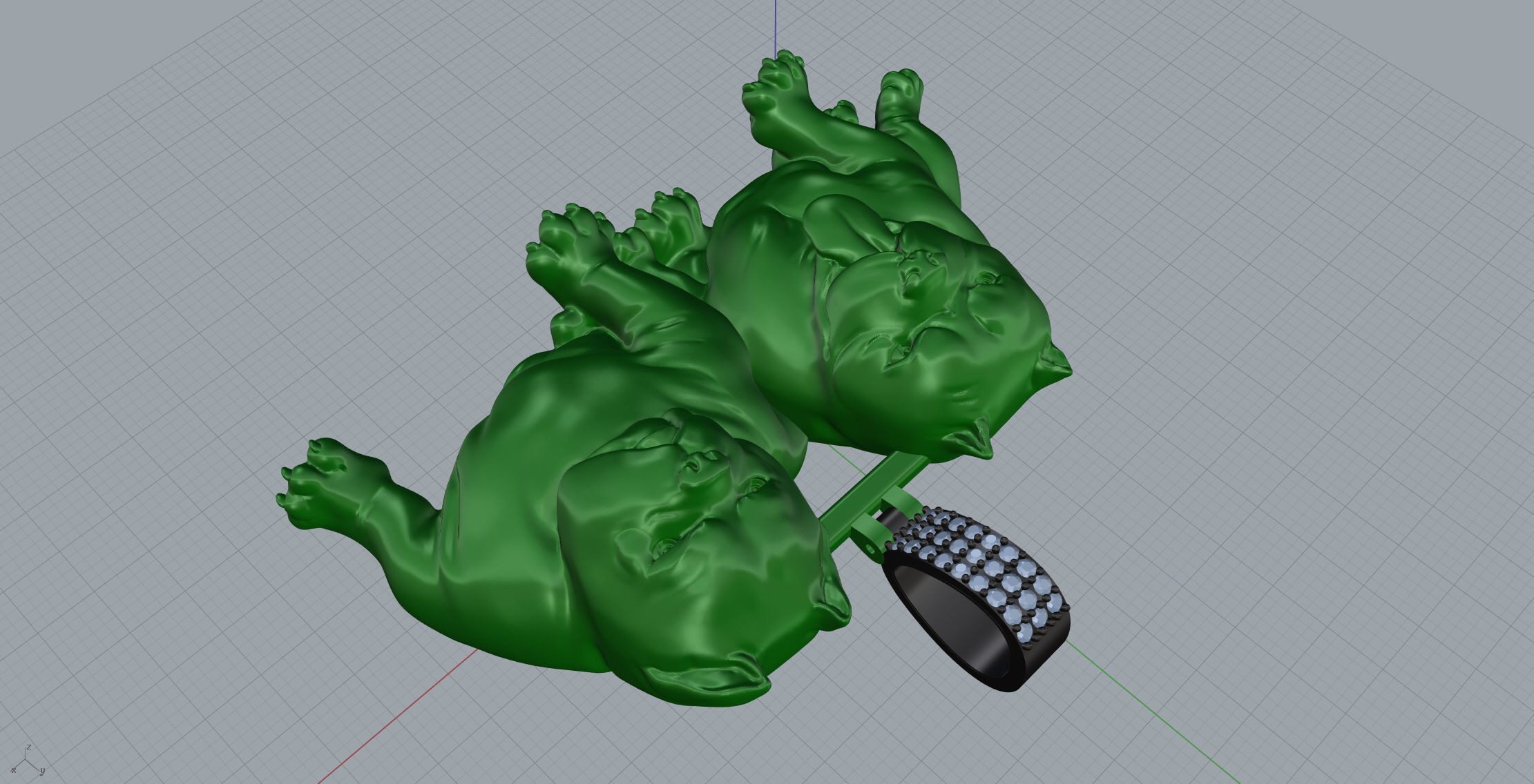 Bully Pendant 3D print model_7